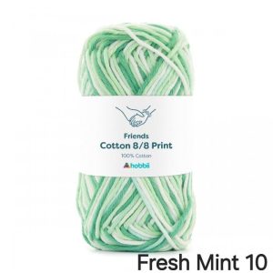 Fil Hobbii Friends Print  8/8/Fresh Mint 10