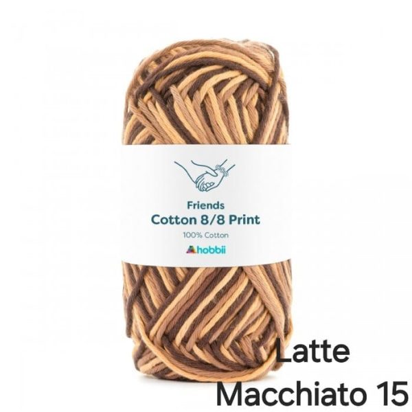 Fil Hobbii Friends Print  8/8/Latte Macchiato 15