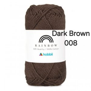 Fil Hobbii Rainbow  8/6/Dark Brown 008