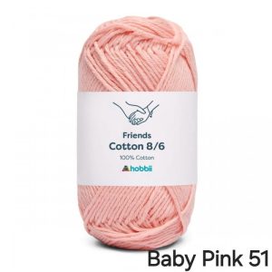 Fil Hobbii Friends 8/6/Baby Pink 51