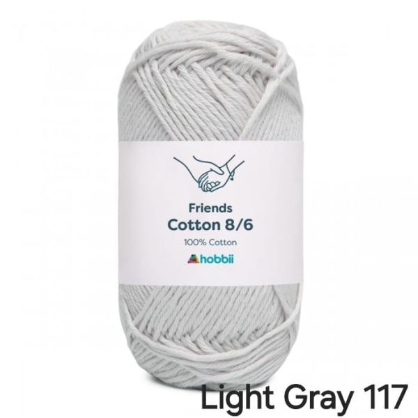 Fil Hobbii Friends 8/6/Light Gray 117