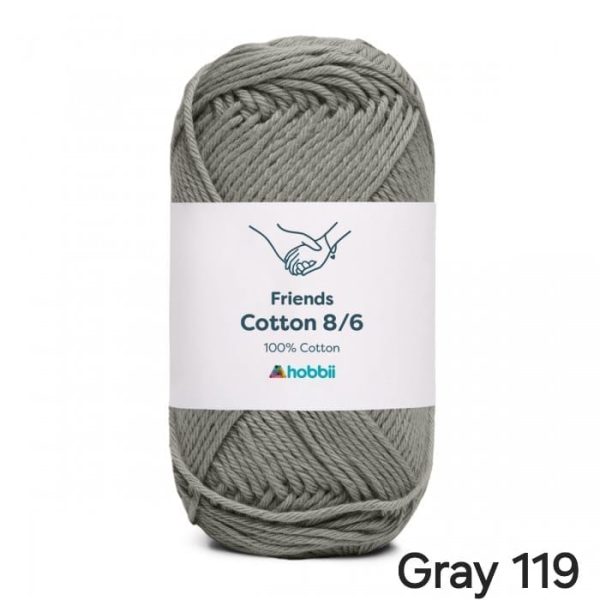 Fil Hobbii Friends 8/6/Gray 119