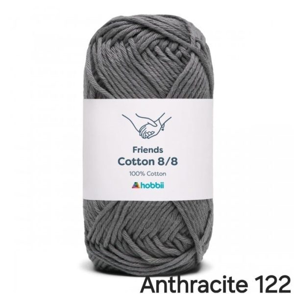 Fil Hobbii Friends 8/8/Anthracite 122