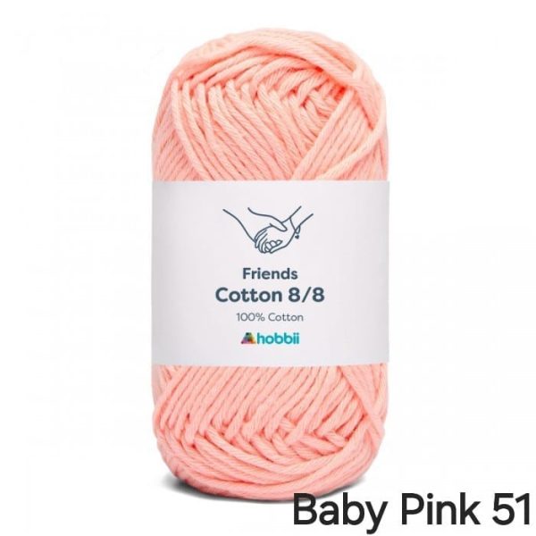 Fil Hobbii Friends 8/8/Baby Pink 51