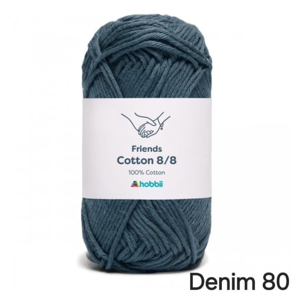Fil Hobbii Friends 8/8/Denim 80