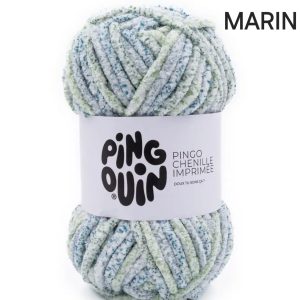 Fil Pingo Chenille Imprimée / MARIN