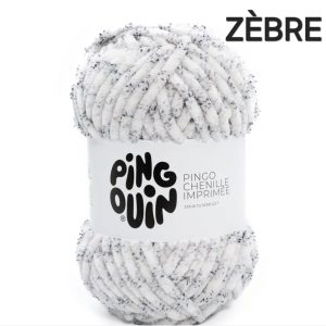 Fil Pingo Chenille Imprimée / ZEBRE