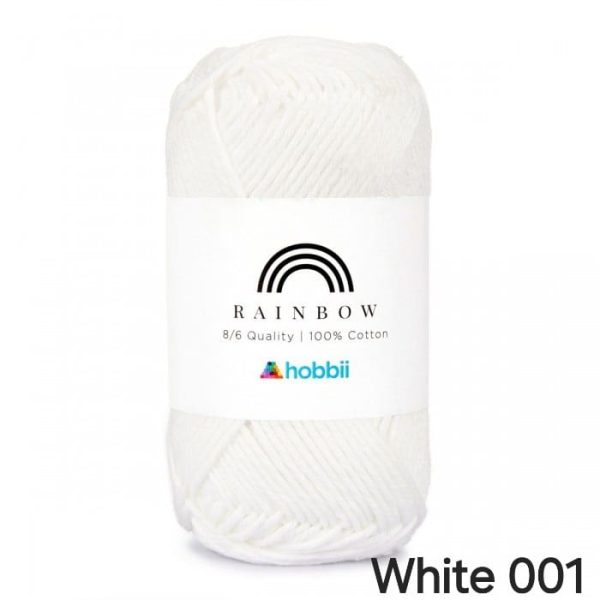 Fil Hobbii Rainbow  8/6/White 001