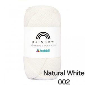 Fil Hobbii Rainbow  8/6/Natural White 002