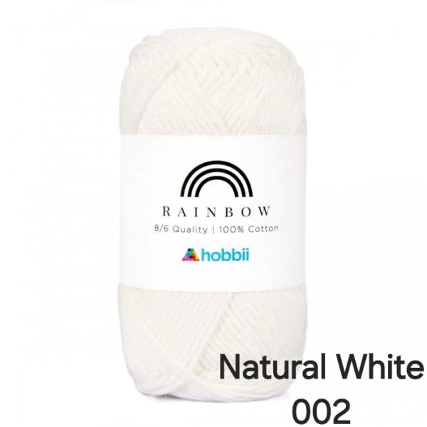 Fil Hobbii Rainbow  8/6/Natural White 002