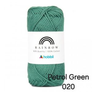 Fil Hobbii Rainbow  8/6/Petrol Green 020