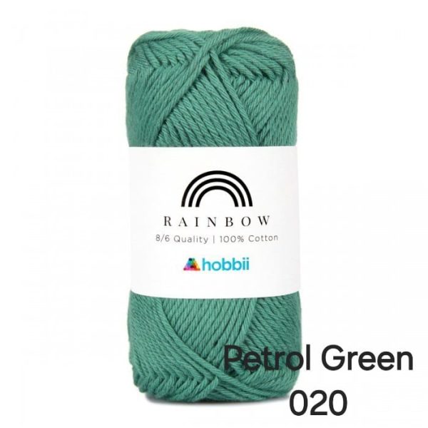 Fil Hobbii Rainbow  8/6/Petrol Green 020