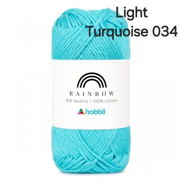 Fil Hobbii Rainbow  8/6/Light Turquoise 034