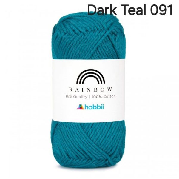 Fil Hobbii Rainbow  8/6/Dark Teal 091