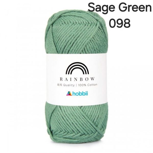 Fil Hobbii Rainbow  8/6/Sage Green 098