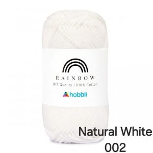 Fil Hobbii Rainbow 8/8, 100% coton Oeko-Tex