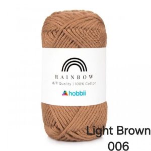 Fil Hobbii Rainbow 8/8/Light Brown 006