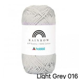 Fil Hobbii Rainbow 8/8/Light Grey 016