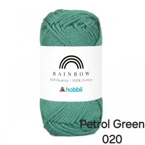 Fil Hobbii Rainbow 8/8/Petrol Green 020