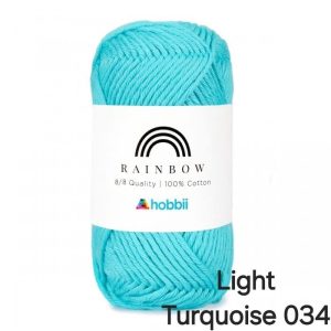 Fil Hobbii Rainbow 8/8/Light Turquoise 034