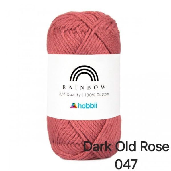 Fil Hobbii Rainbow 8/8/Dark Old Rose 047