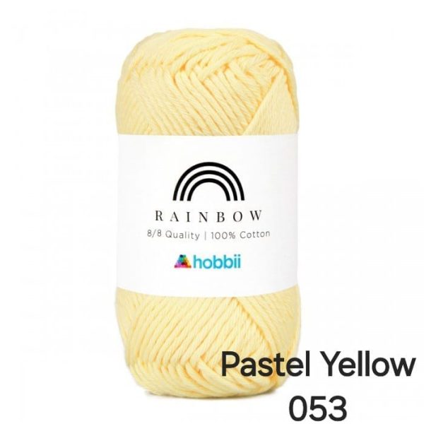 Fil Hobbii Rainbow 8/8/Pastel Yellow 053