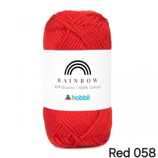 Fil Hobbii Rainbow 8/8/Red 058