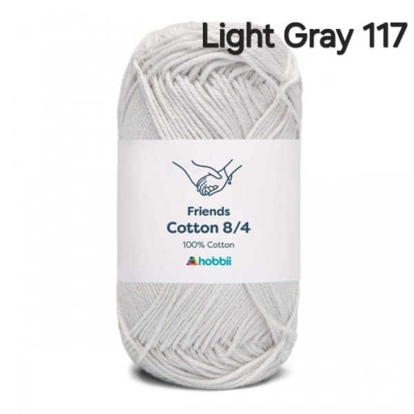 Fil Hobbii Friends 8/4/Light Gray 117
