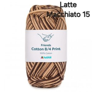 Fil Hobbii Friends Print  8/4/Latte Macchiato 15