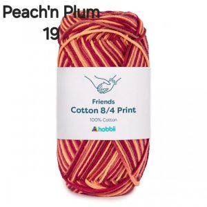 Fil Hobbii Friends Print  8/4/Peach'n Plum 19