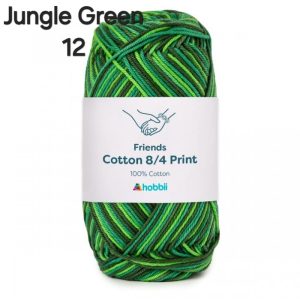 Fil Hobbii Friends Print  8/4/Jungle Green 12