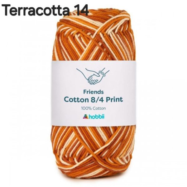 Fil Hobbii Friends Print  8/4/Terracotta 14