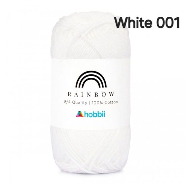 Fil Hobbii Rainbow  8/4/White 001