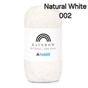 Fil Hobbii Rainbow  8/4/Natural White 002