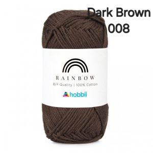 Fil Hobbii Rainbow  8/4/Dark Brown 008