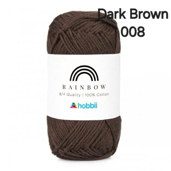 Fil Hobbii Rainbow  8/4/Dark Brown 008