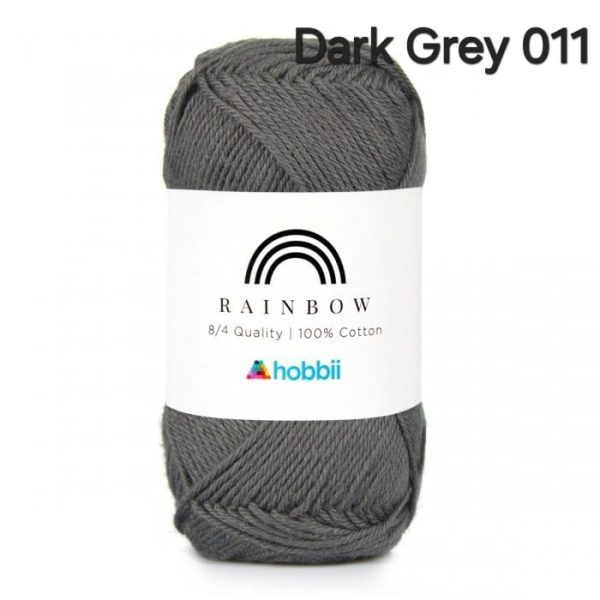 Fil Hobbii Rainbow  8/4/Dark Grey 011