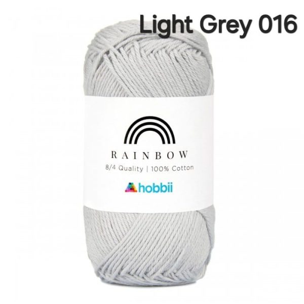 Fil Hobbii Rainbow  8/4/Light Grey 016