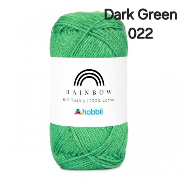 Fil Hobbii Rainbow  8/4/Dark Green 022