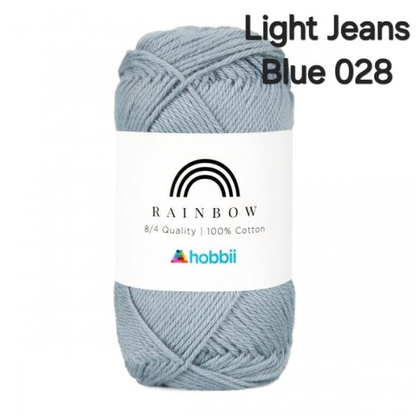Fil Hobbii Rainbow  8/4/Light Jeans Blue 028