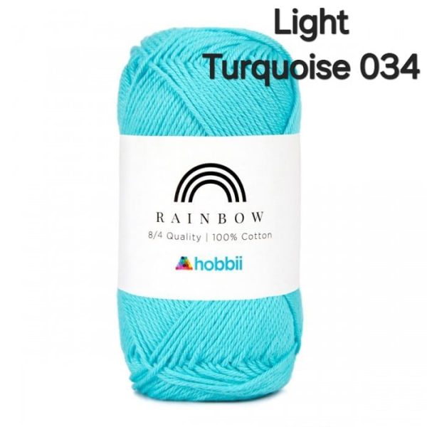 Fil Hobbii Rainbow  8/4/Light Turquoise 034