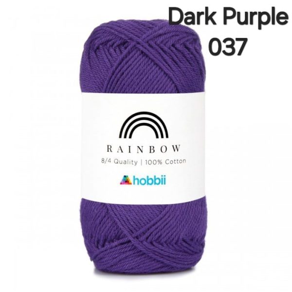 Fil Hobbii Rainbow  8/4/Dark Purple 037