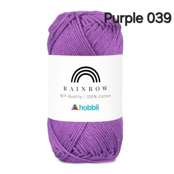Fil Hobbii Rainbow  8/4/Purple 039