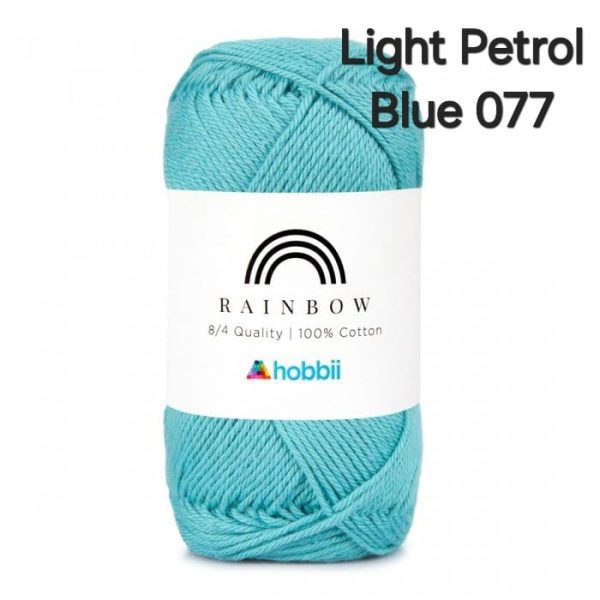 Fil Hobbii Rainbow  8/4/Light Petrol Blue 077