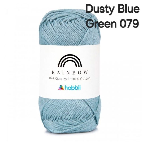 Fil Hobbii Rainbow  8/4/Dusty Blue Green 079
