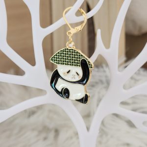 Marqueur de Maille/Panda chapeau chinois